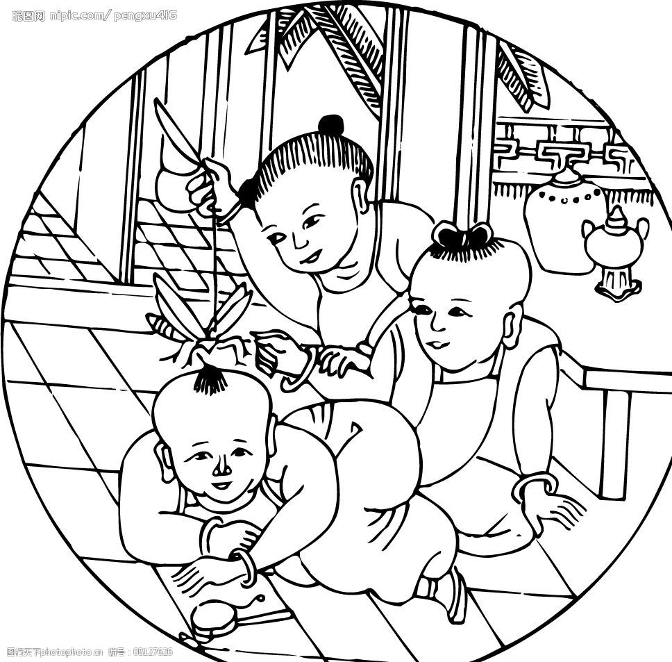 中国古代儿童(078)图片