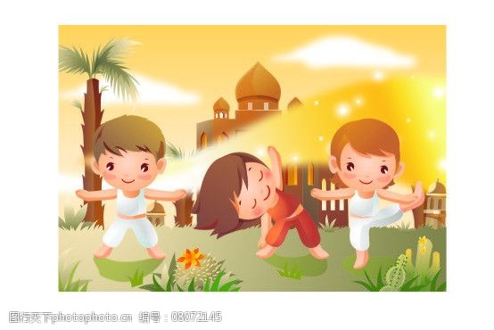 精美儿童运动插画-06图片