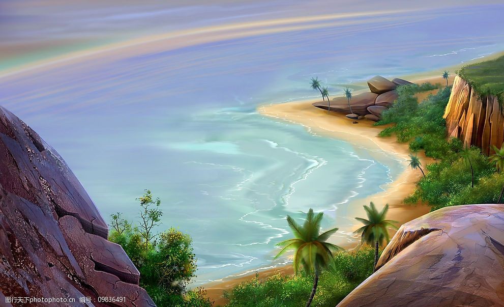 关键词:梦里眺望的海 神话的梦境 动漫动画 风景漫画 风景 设计图库
