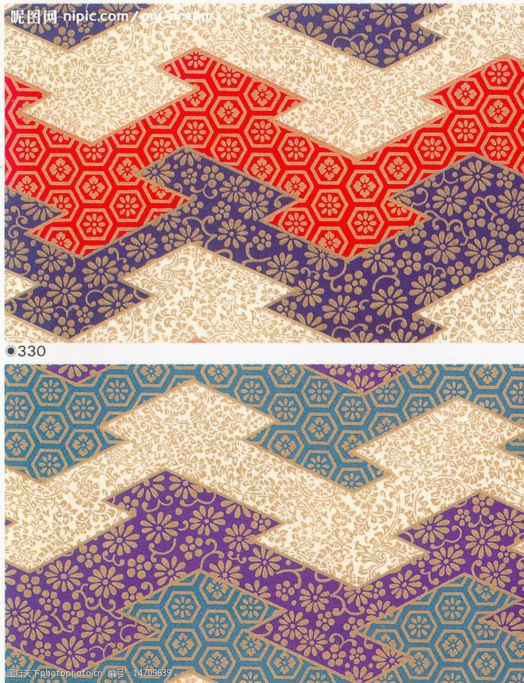 日本花纹图案-高精度电分图片