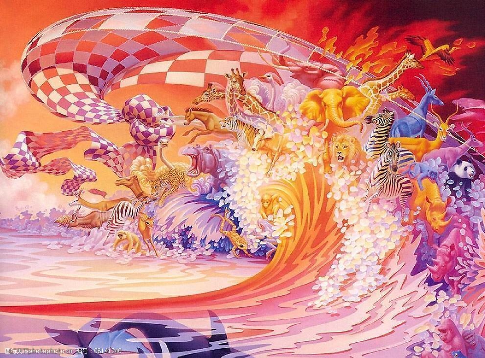 精美奇妙的动物画:动物荟萃图片