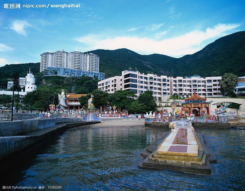 香港城市素材,香港海边景色图片