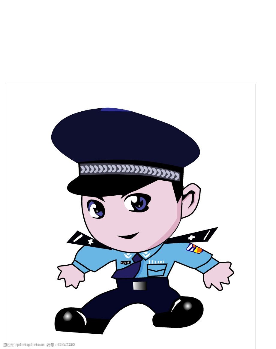 经典卡通警察图片
