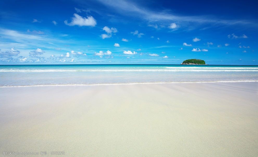 关键词:美丽清新的海滩 海滩夏天清凉沙滩大海蓝天小岛 自然景观 自然