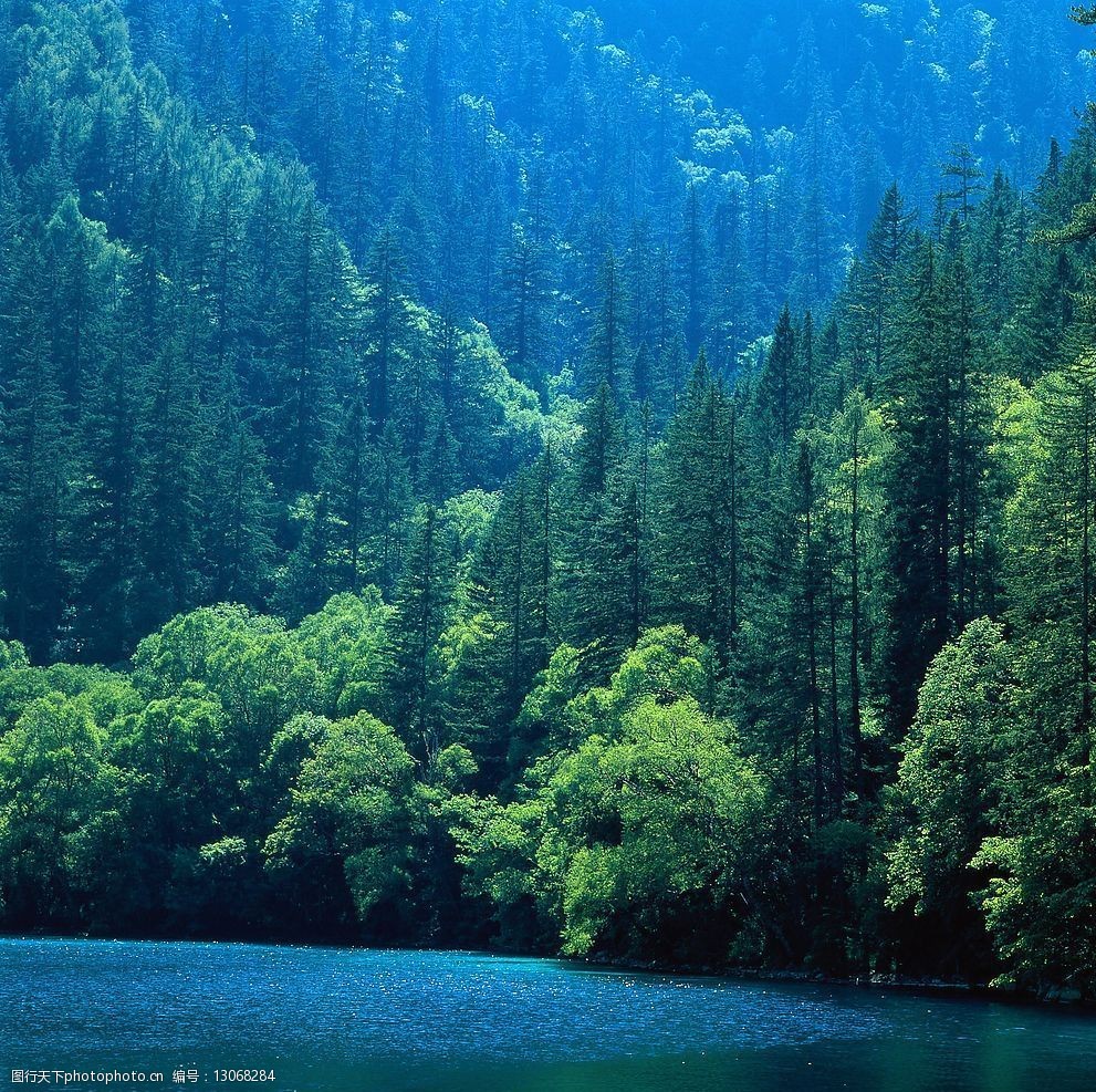 自然美景 青山 碧水 绿树 自然景观 自然风景 摄影图库 300 jpg