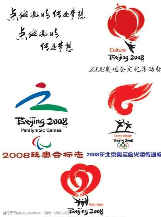 2008年北京奥运会点燃激情传递梦想,火炬传递矢量,残奥会,文化活动