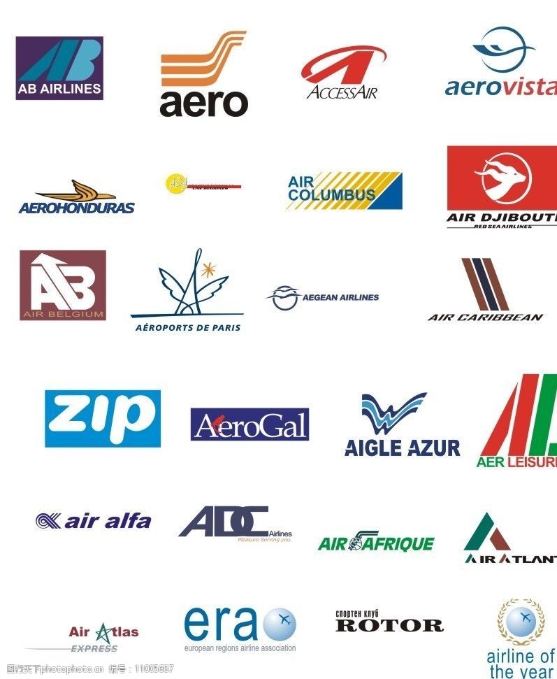 关键词:航空公司logo 航空公司标志 矢量素材 标识标志图标 企业logo