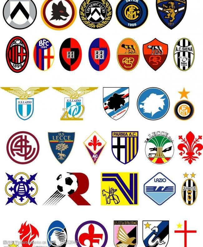 意大利足球俱乐部logo图片