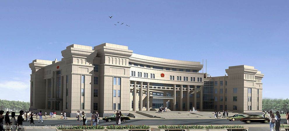 新疆塔城人民政府办公楼效果图图片