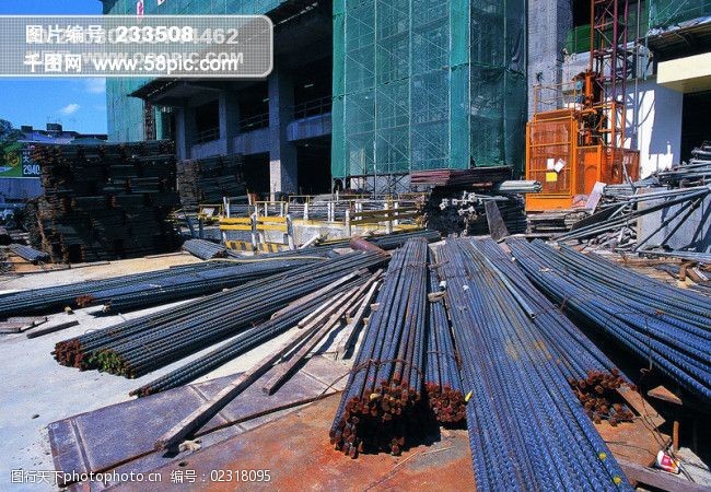 建筑营造工地建筑工人建筑工地建筑物建筑钢材