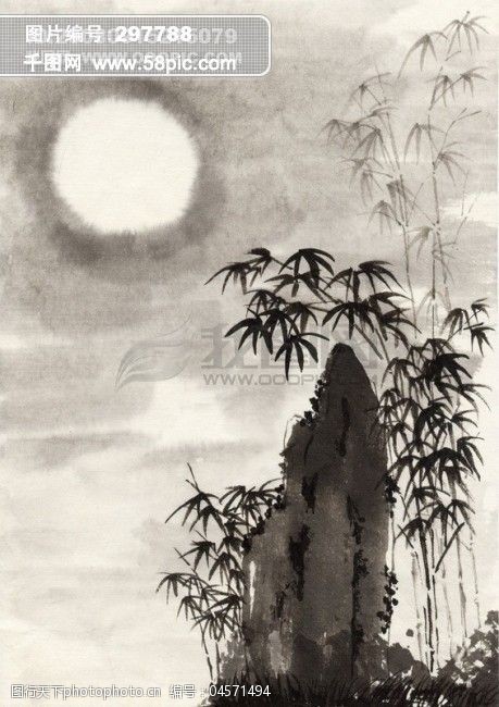 全球首席大百科古色古香水墨丹青国画山水画