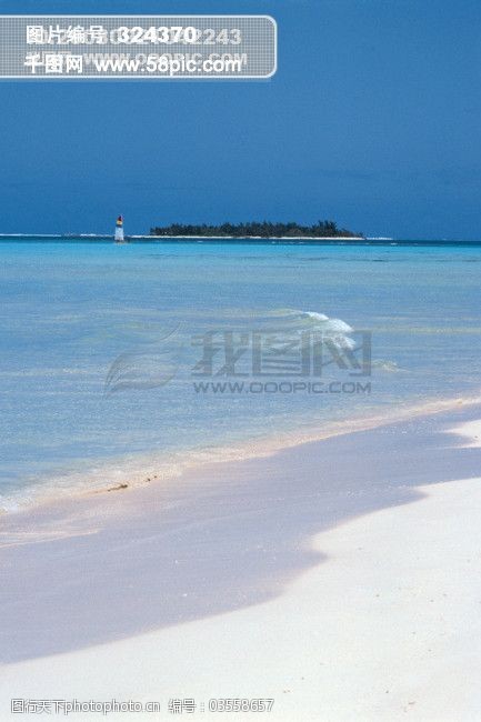 旅游风光风景海边大自然海滩天空海域海岛广告素材大辞典