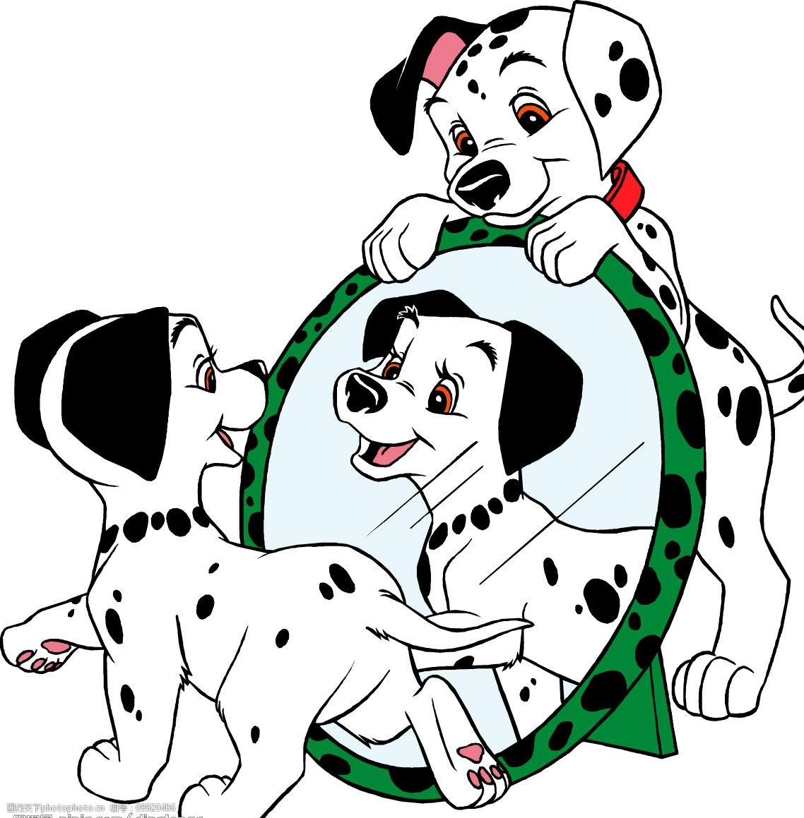矢量斑点狗图片