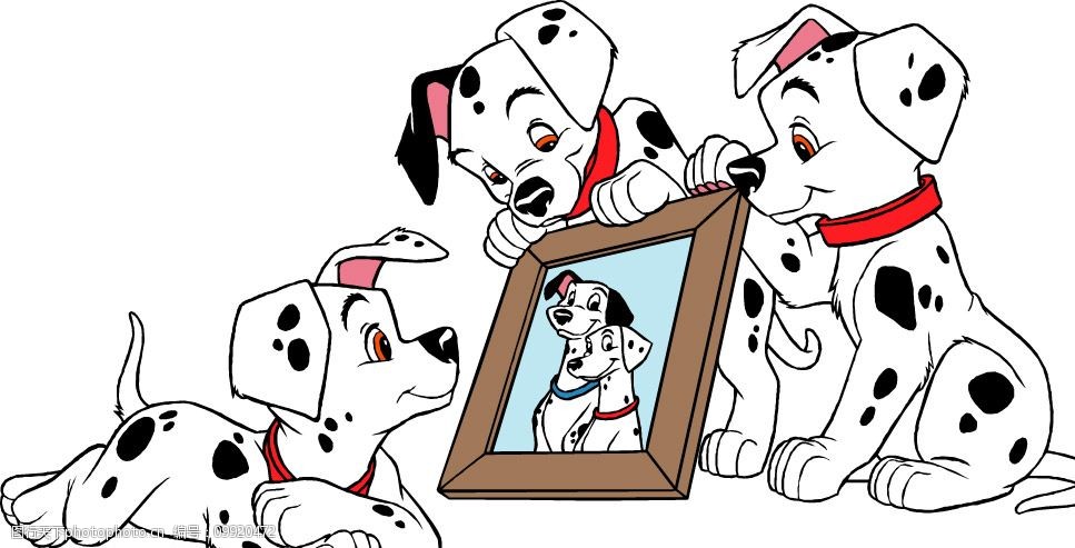 矢量斑点狗图片