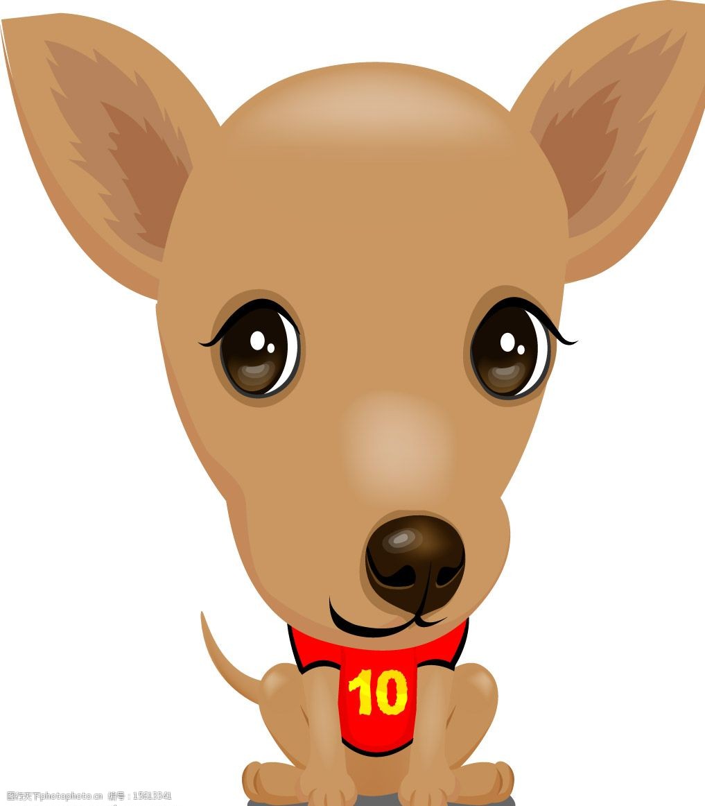 精美卡通小狗矢量图图片