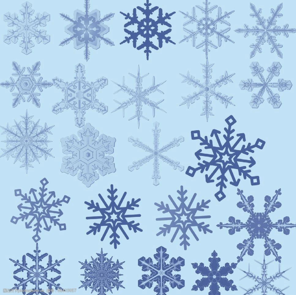 高像素的雪花画笔