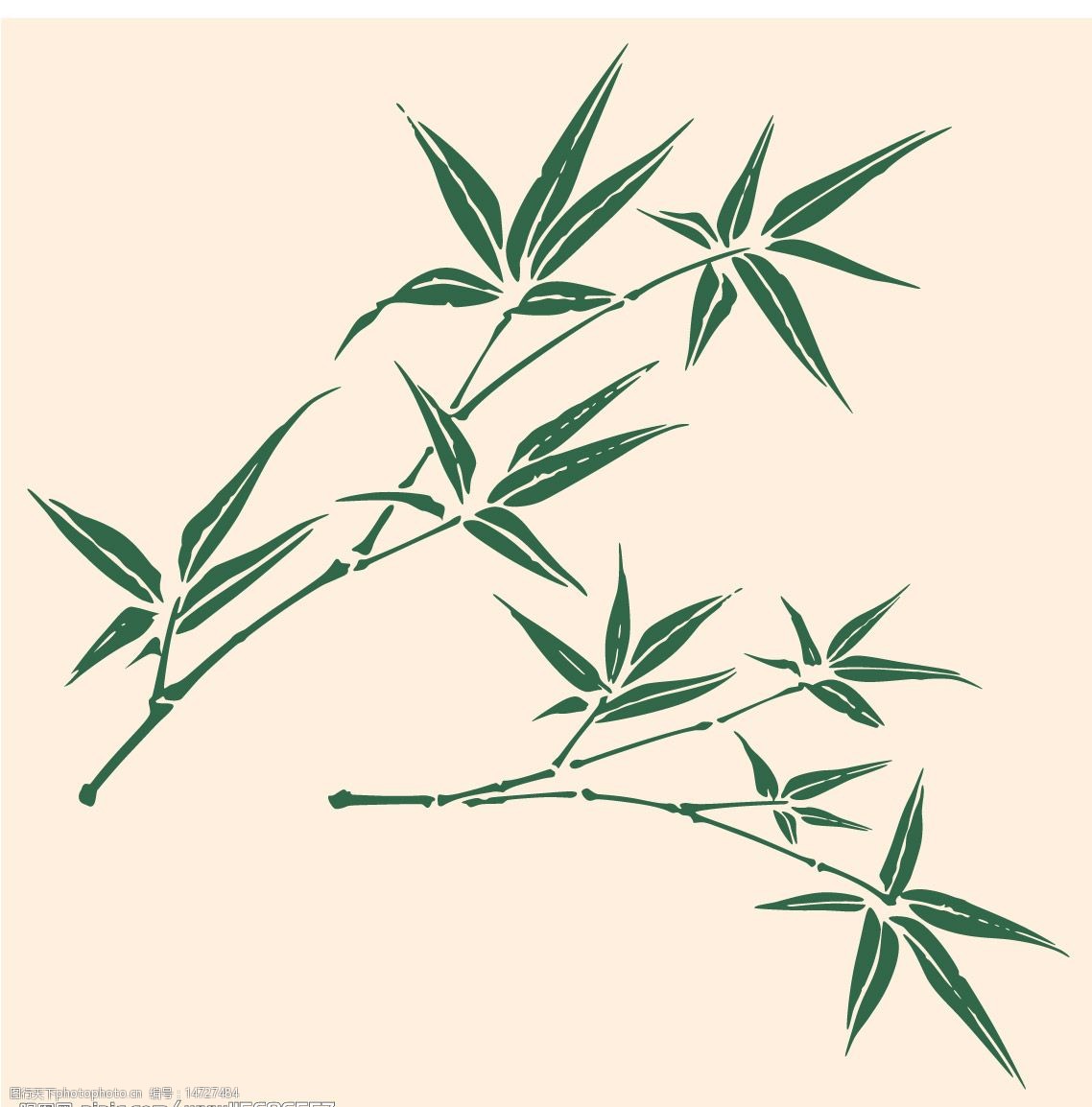 日本传统花卉植物图案矢量素材图片