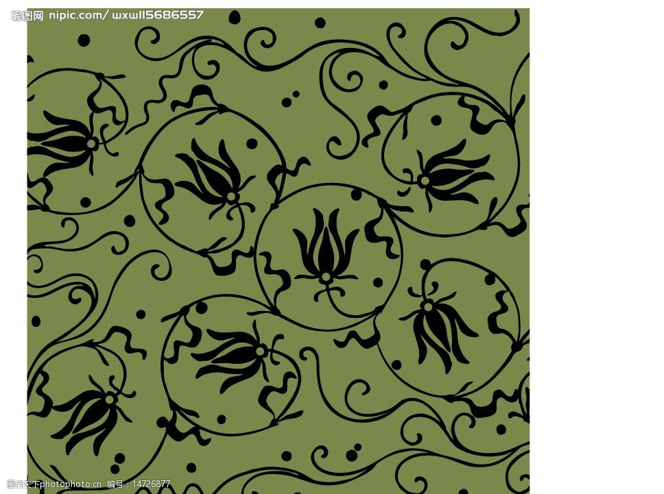 日本传统平铺底纹图案矢量素材图片