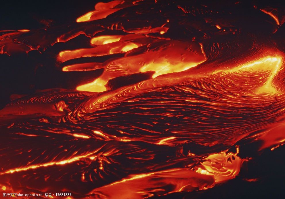 闪电熔岩生态环境图片