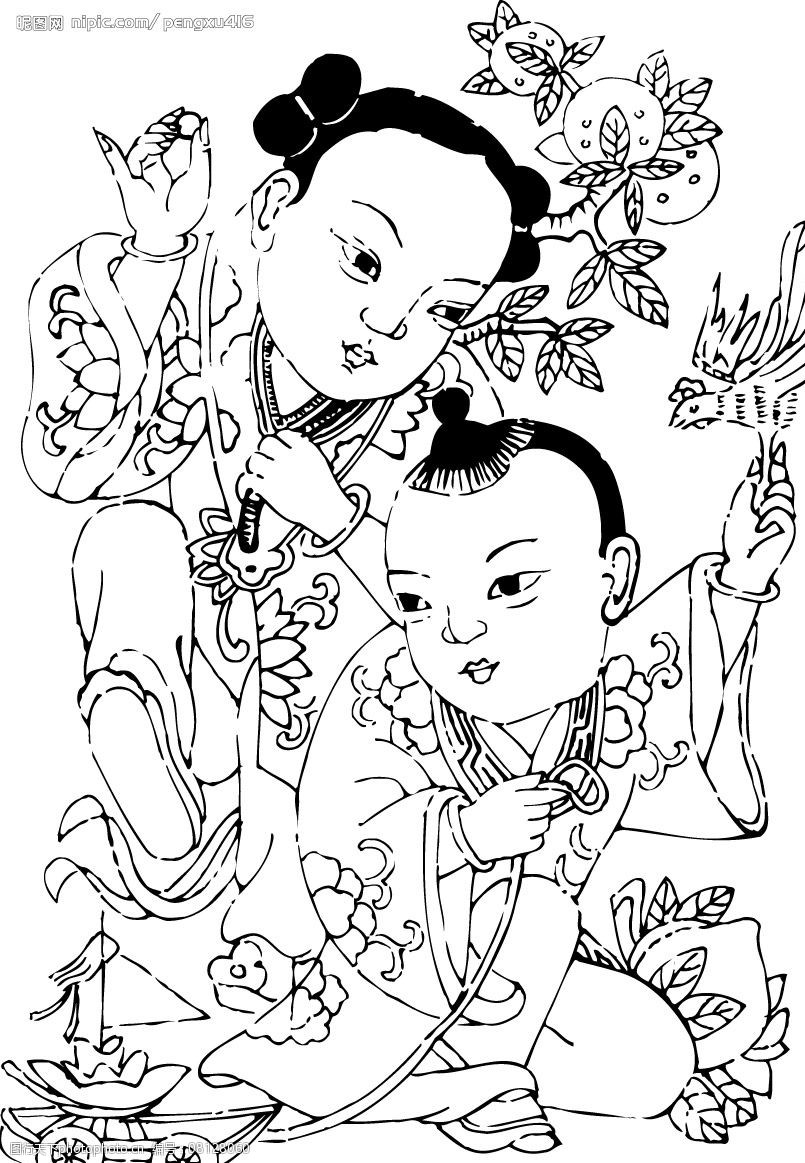 中国古代儿童(005)图片