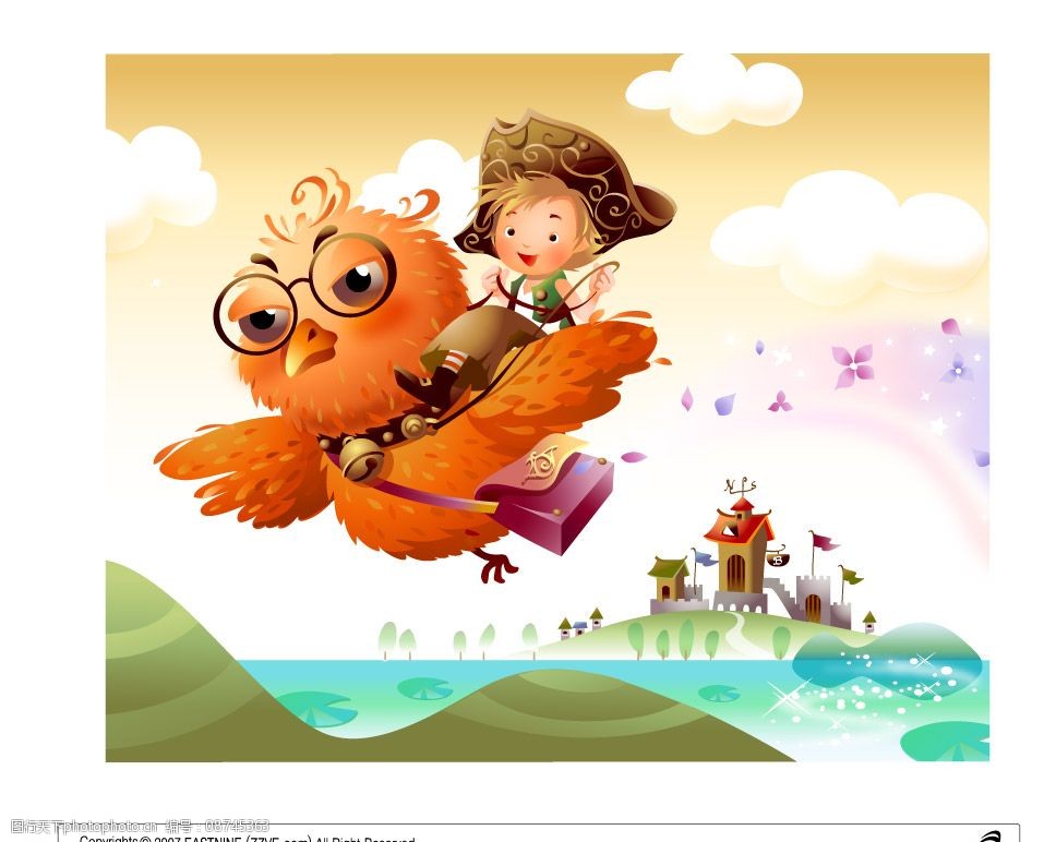 韩国卡通魔法世界图片图片 图行天下素材网