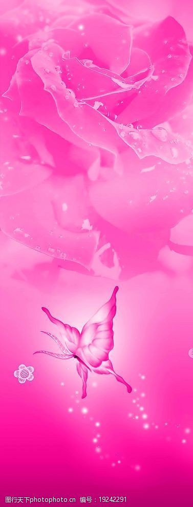 关键词:粉红色浪漫背景 粉红色 玫瑰 蝴蝶 psd素材 精美浪漫底图 源