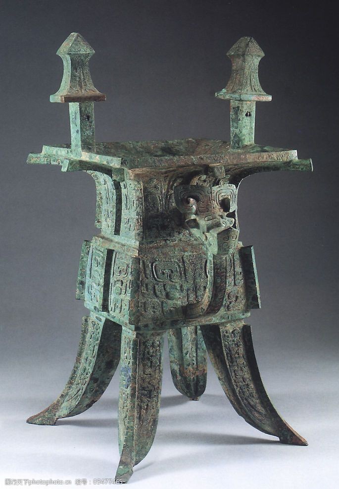 青铜方斝图片