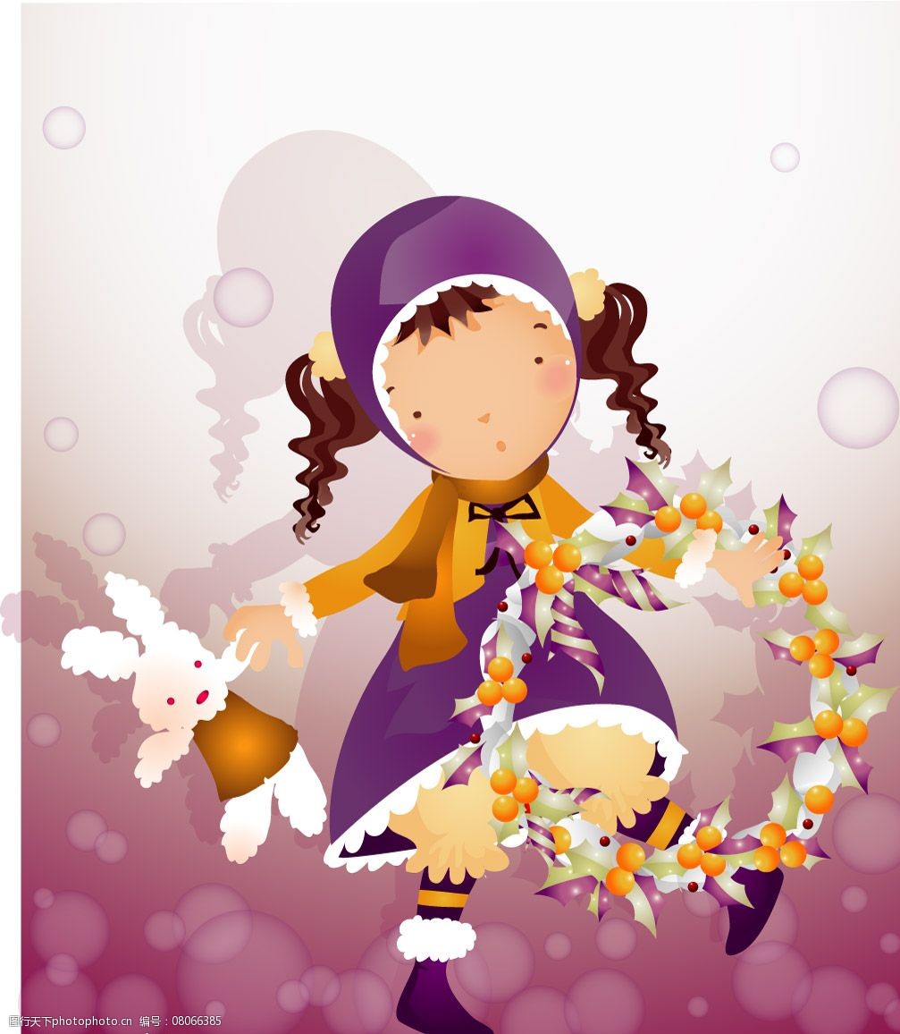 韩国卡通儿童女孩图片