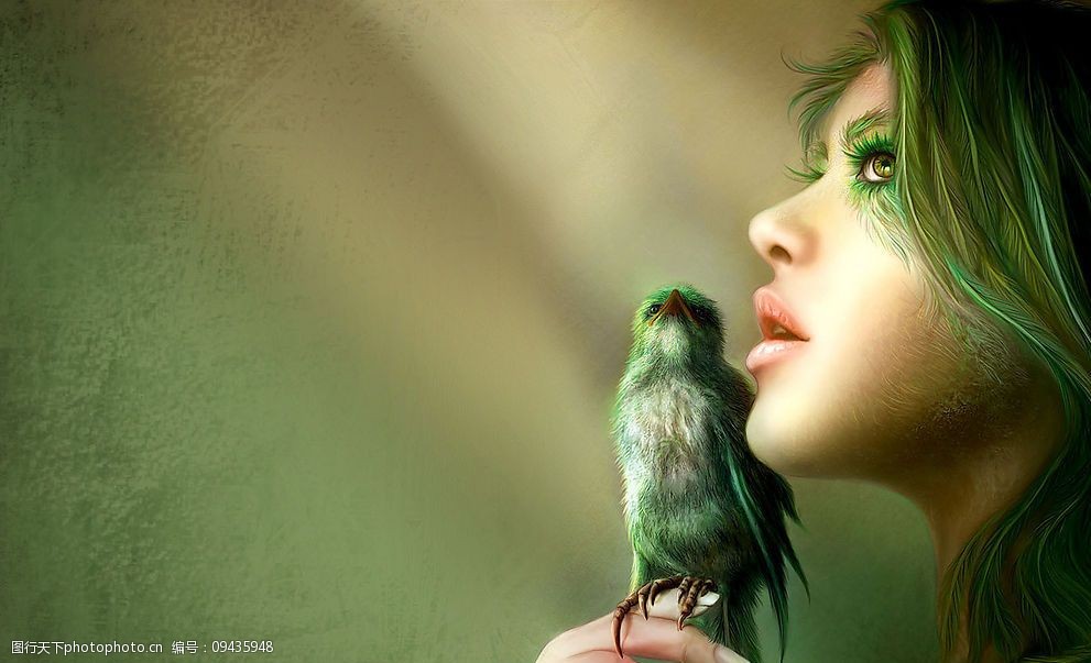 遐想中的妖精图片