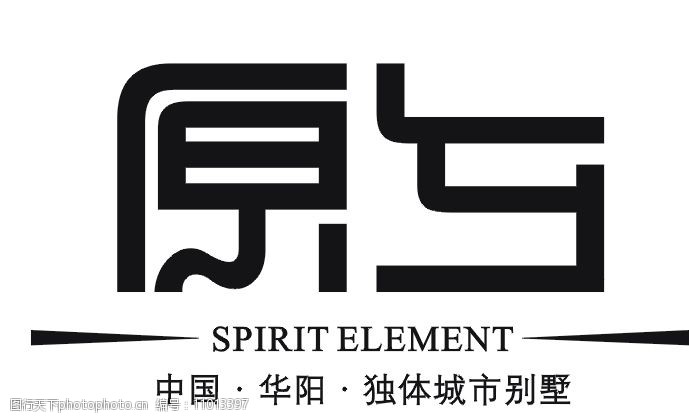中国华阳独体城市别墅 中国华阳房产标志 标识标志图标 企业logo标志