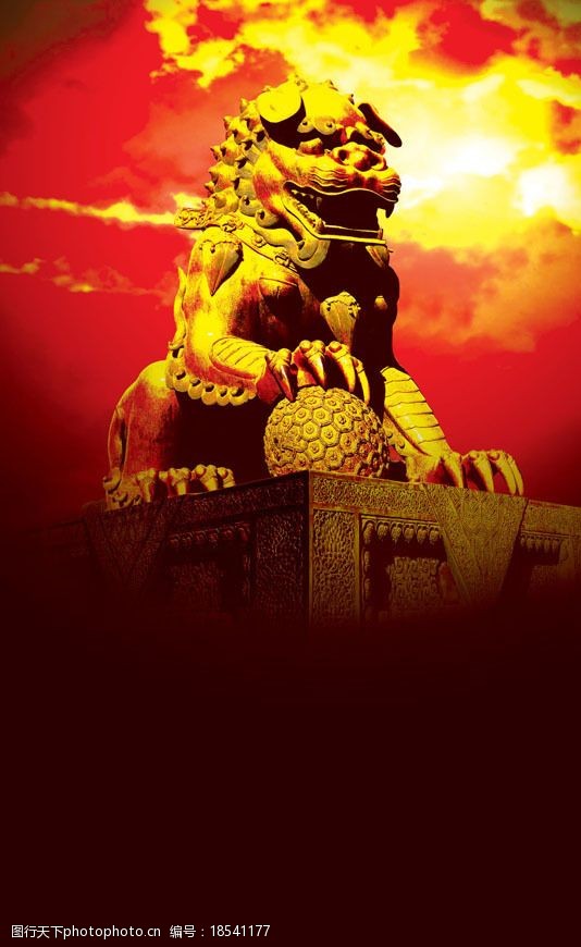 房产用狮子背景图(合层)图片