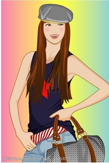 关键词:动感美女 女人 动感 活力 美女 朝气 年轻 模特 矢量人物 妇女