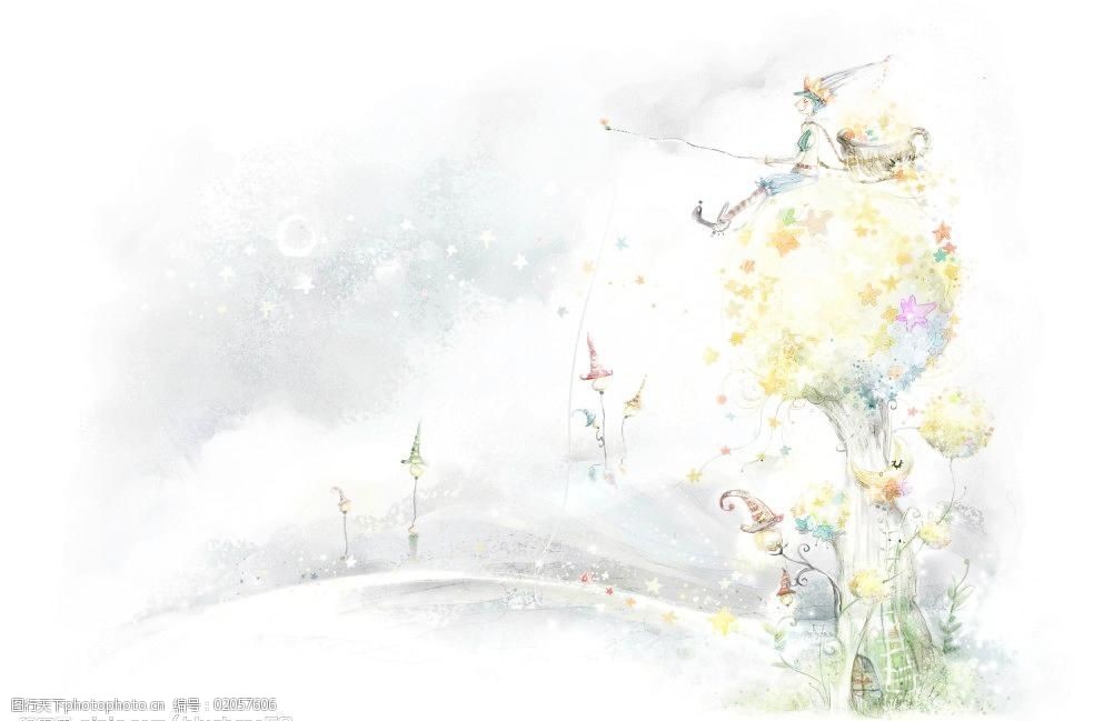 儿童卡通风景画图片