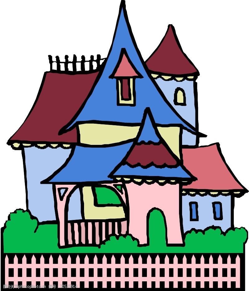 卡通建筑0414