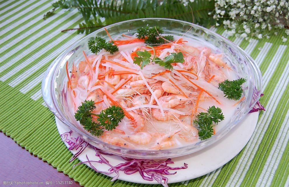 萝卜丝烧白虾图片