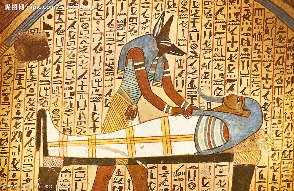 埃及壁画人物图片