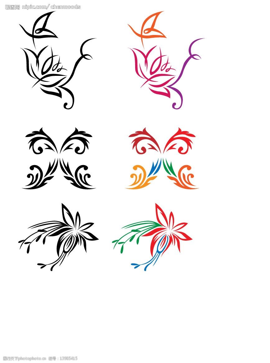 实用潮流花纹图片