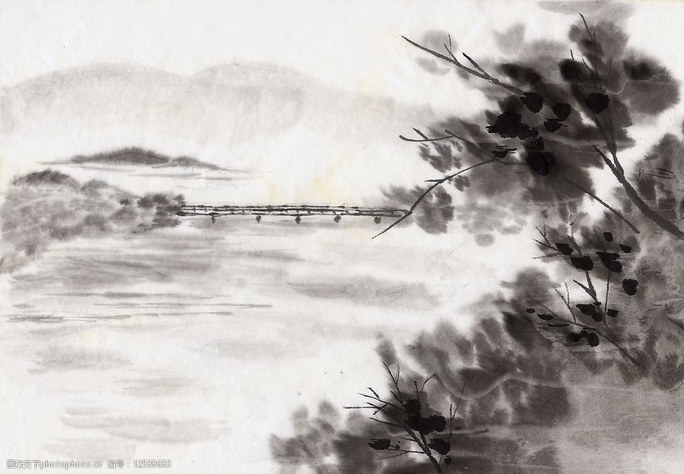 关键词:古代风景 插画 文化艺术 绘画书法 设计图库 350dpi jpg