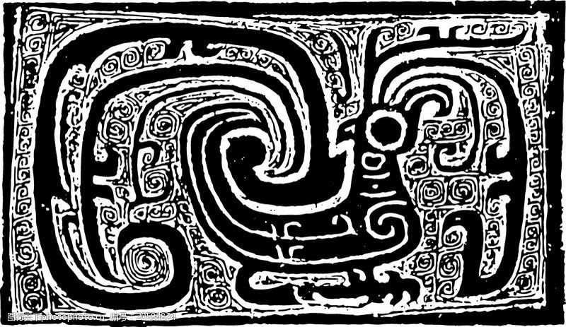 关键词:原始社会 中国古图案